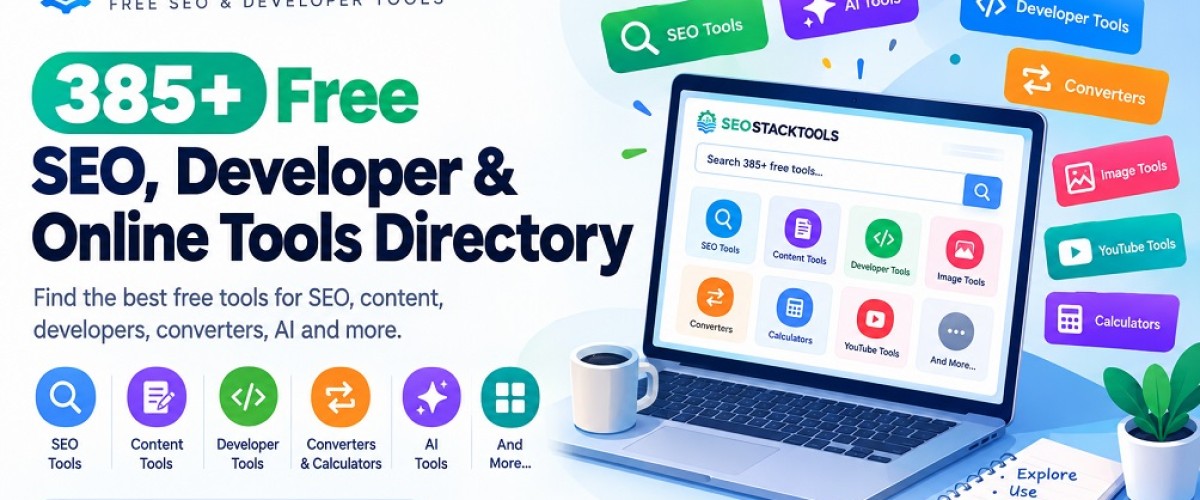 The Complete Directory: 385+ Free SEO, Content & Developer Tools (2026)