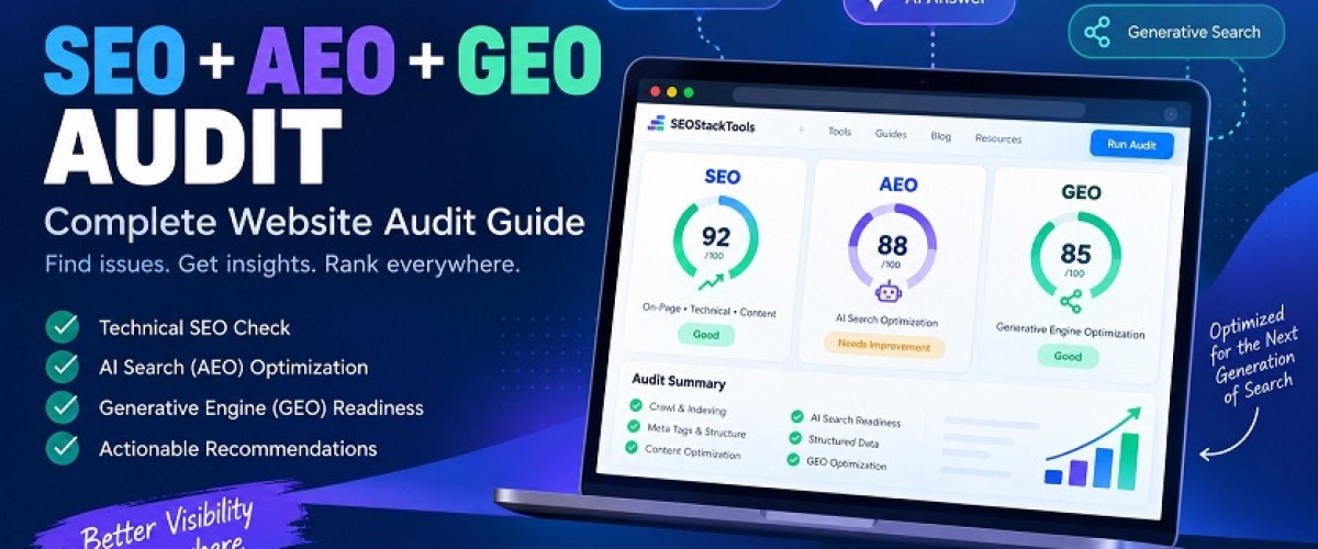 Complete SEO, AEO & GEO Audit: How Our Free Scanner Works